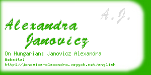 alexandra janovicz business card